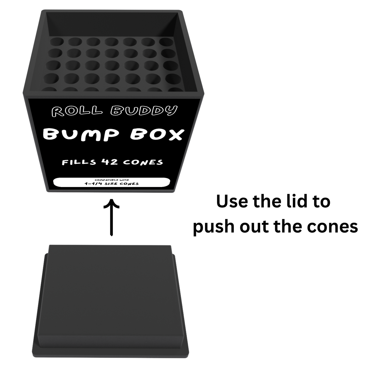 Roll Buddy - 42 Cone Bump Box - 1  1/4 Size Cone Packer